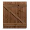 Feather Edge Timber Gate - 3 x 3’ (W)900 × (H)900mm