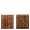 Feather Edge Timber Gate - 3 x 3’ (W)900 × (H)900mm