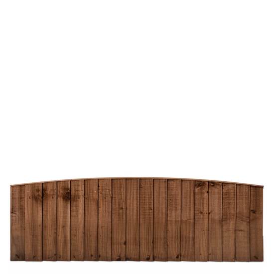 Arched Feather Edge Timber Fence Panels - 6 × 2’ (W)1830 × (H)600mm