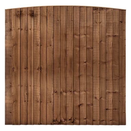 Arched Feather Edge Timber Fence Panels - 6 × 6’ (W)1830 × (H)1830mm