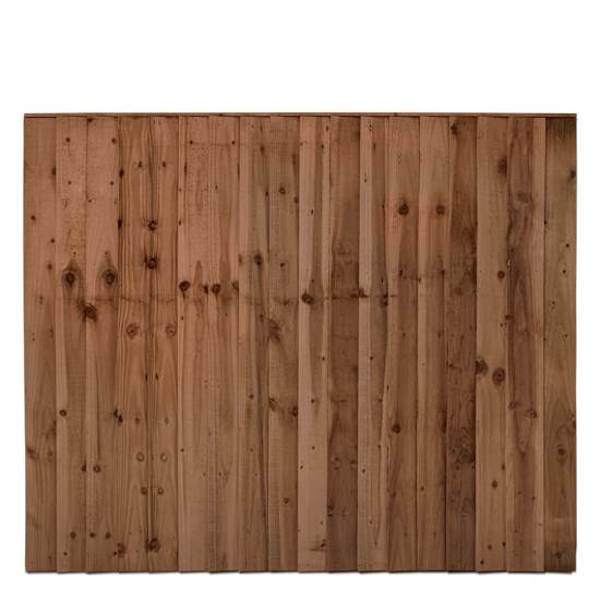 Feather Edge Timber Fence Panel - 6 × 5’ (W)1830 × (H)1500mm