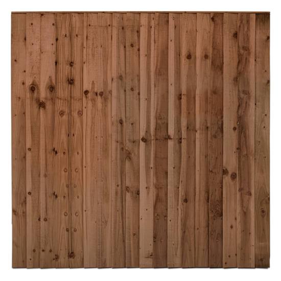 Feather Edge Timber Fence Panel - 6 × 6’ (W)1830 × (H)1830mm