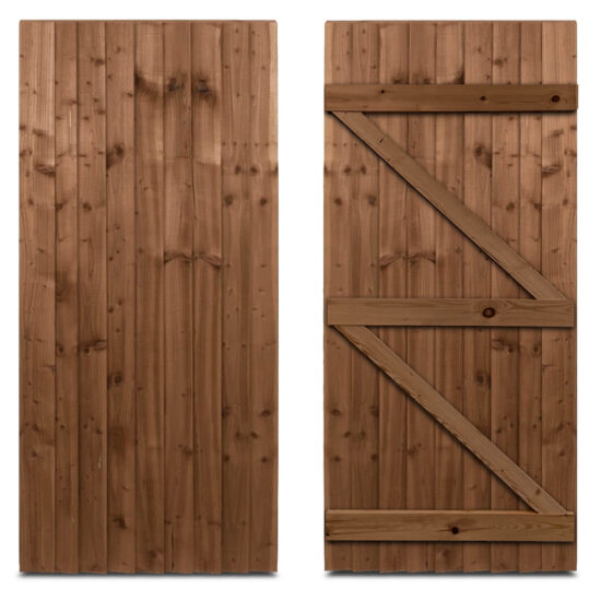 Feather Edge Standard Timber Gate - 3 x 6’ (W)900 × (H)1830mm