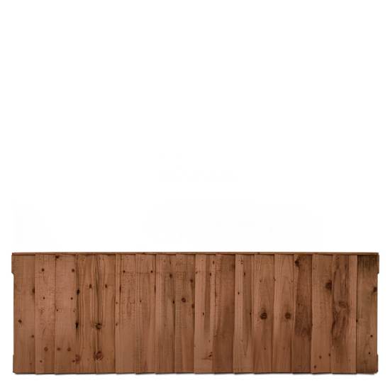 Double Sided Feather Edge Timber Fence Panels - 6 × 2’ (W)1830 × (H)600mm