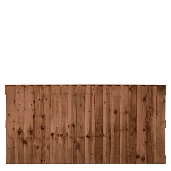 Double Sided Feather Edge Timber Fence Panels - 6 × 3’ (W)1830 × (H)900mm