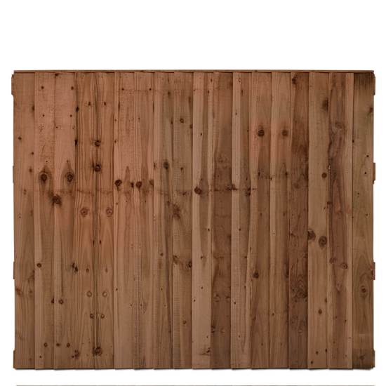 Double Sided Feather Edge Timber Fence Panels - 6 × 5’ (W)1830 × (H)1500mm