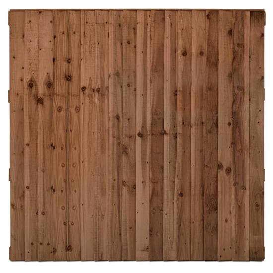 Double Sided Feather Edge Timber Fence Panels - 6 × 6’ (W)1830 × (H)1830mm