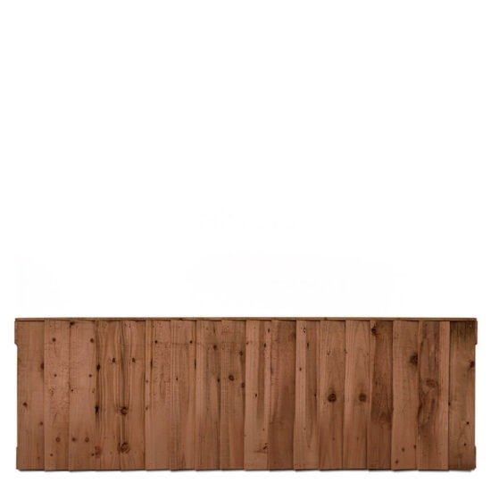 Double Sided Feather Edge Timber Fence Panels - 6 × 2’ (W)1830 × (H)600mm