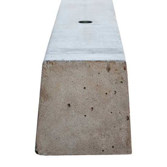 2 Holed Line Post Concrete - 6’ (H)1800 × (W)100 × (D)100mm