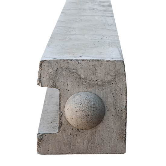 End Concrete Post - 4’6” (H)1372 × (W)100 × (D)125mm