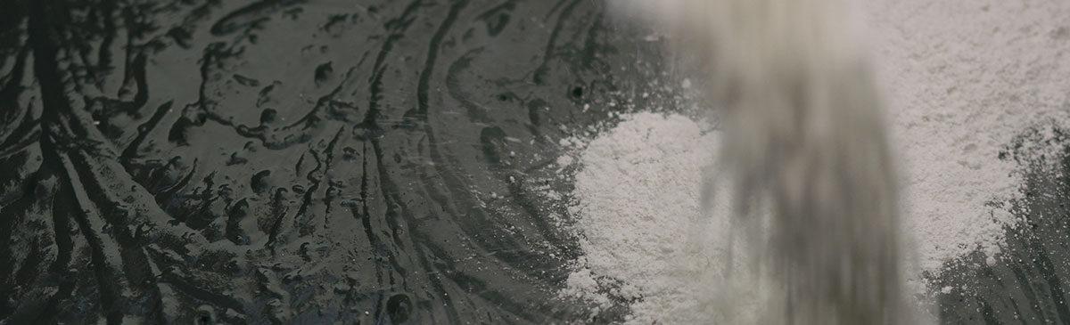 Concrete being mixed
