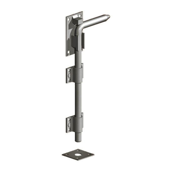 Garage Door Bolt - 18" 450mm Galvanised (GATEMATE®)