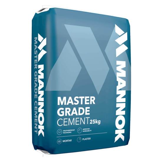 Master Grade Cement (Mannok) - 25kg Bag (Weatherproof)